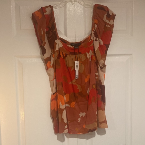 Sanctuary Print Ruffle Sleeve Top - Picture 5 of 11